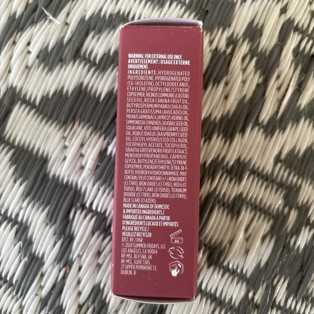 Summer Fridays Dream Lip Oil Soft Mauve NIB 0.15 Fl Oz